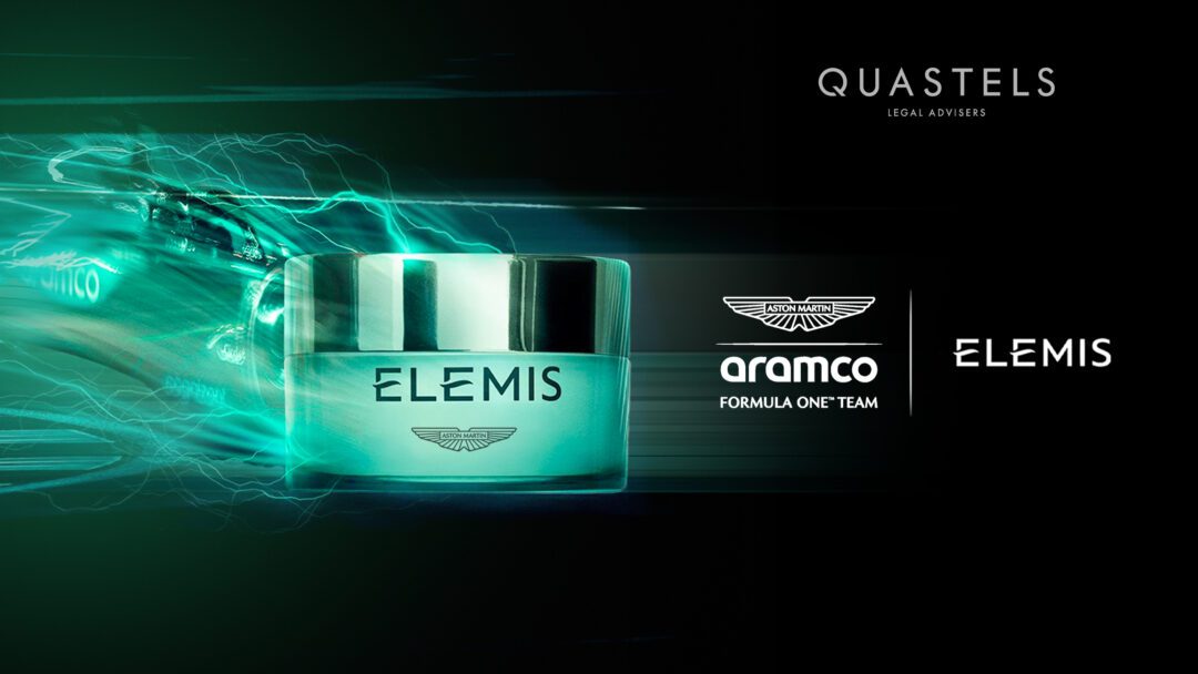 Elemis and Formular 1 Race car